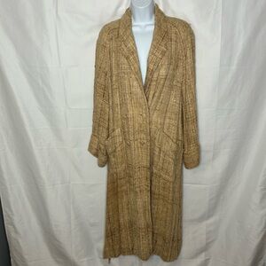 Vintage 1950’s Cream Handwoven Raw Silk Jacket size Medium - One of a Kind